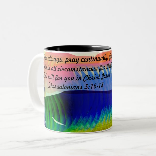 Caneca De Café Em Dois Tons jesus joice (Frente Esquerda)