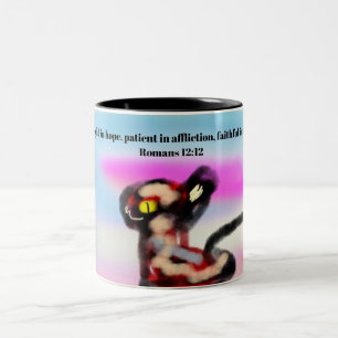 Caneca De Café Em Dois Tons Jesus nos ama 