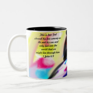 Caneca De Café Em Dois Tons Jesus nos viva