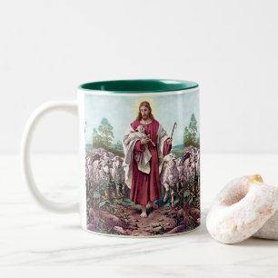Caneca De Café Em Dois Tons Jesus, O Bom Pastor