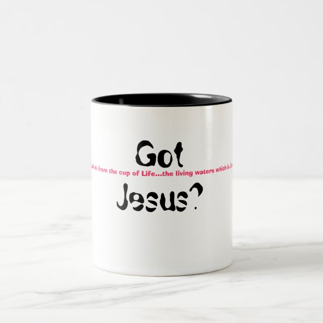 Caneca De Café Em Dois Tons Jesus obtido? Copo (Centro)