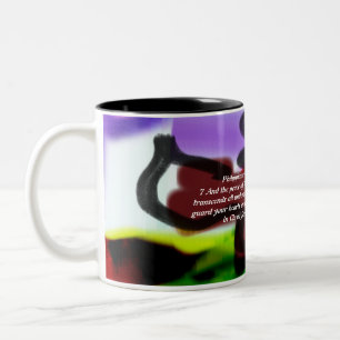 Caneca De Café Em Dois Tons Jesus planeja a vida