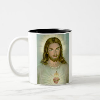Caneca De Café Em Dois Tons jesus, QUE JESUS FARIA?