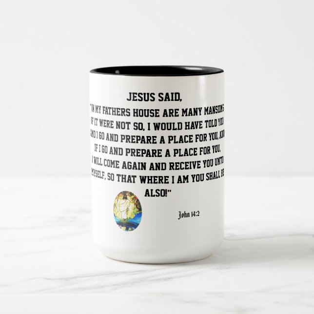 CANECA DE CAFÉ EM DOIS TONS JESUS SAID   (Centro)