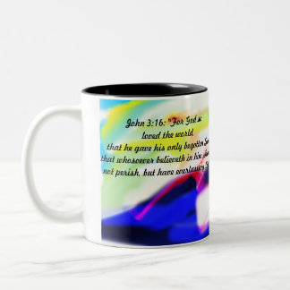 Caneca De Café Em Dois Tons jesus sobre amor
