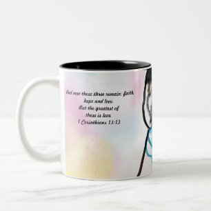 Caneca De Café Em Dois Tons Jesus tudo