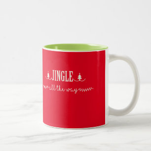 Caneca De Café Em Dois Tons Jingle Por Todo O Caminho