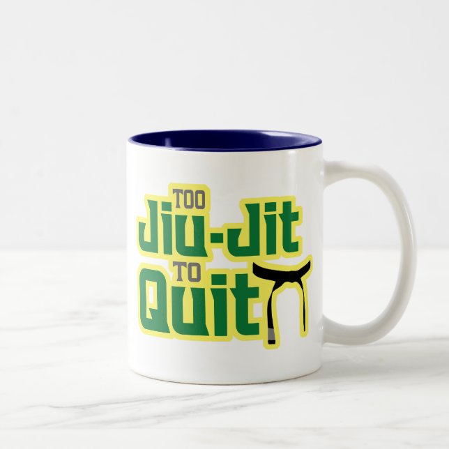 Caneca De Café Em Dois Tons Jiu-Jitsu (Direita)