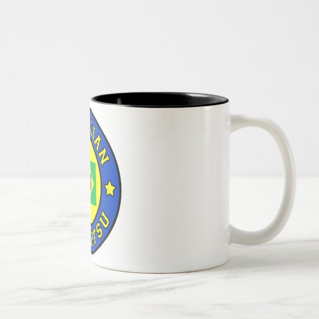 Caneca De Café Em Dois Tons Jiu Jitsu (Direita)