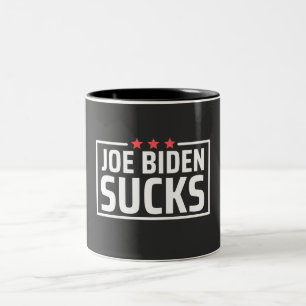 Caneca De Café Em Dois Tons joe Biden Sucks
