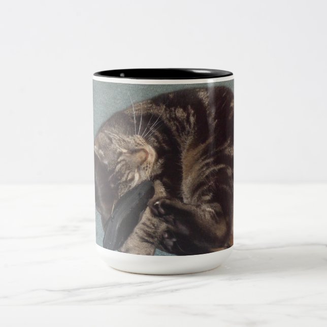 Caneca De Café Em Dois Tons Jogando Dave Black Two Tone Mug (Centro)