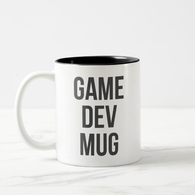 Caneca De Café Em Dois Tons Jogo Dev Mug (Esquerda)
