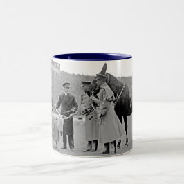 Caneca De Café Em Dois Tons Jogo do marinho do exército