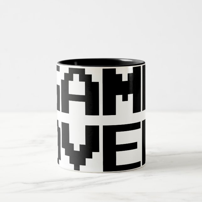 Caneca De Café Em Dois Tons Jogo sobre (Centro)