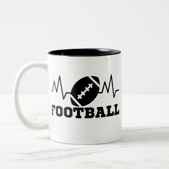 Caneca De Café Em Dois Tons Jogos Olímpicos desportivos de futebol (Esquerda)