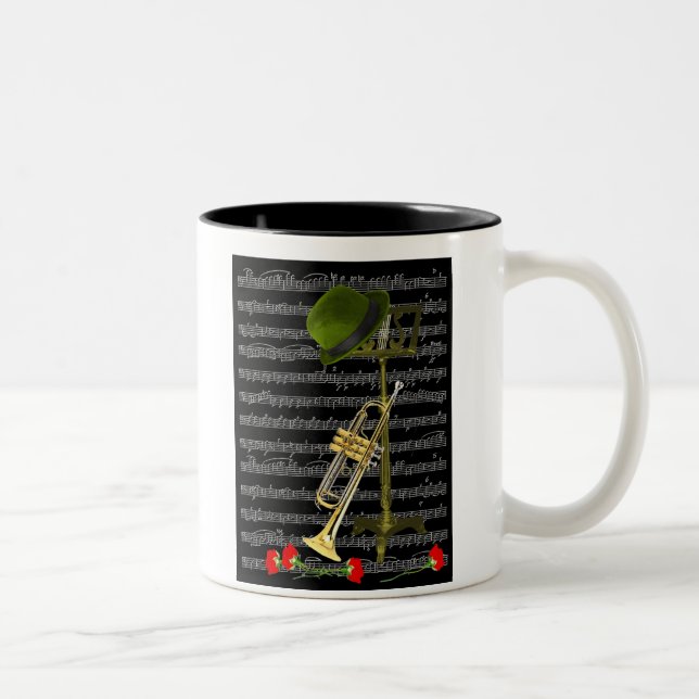Caneca De Café Em Dois Tons Jogue a música… (Direita)