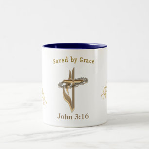 Caneca De Café Em Dois Tons John 3:16