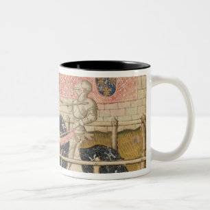 Caneca De Café Em Dois Tons John Chalon de Inglaterra e Lois de Beul de France