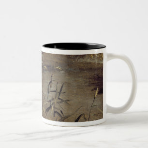 Caneca De Café Em Dois Tons John Constable apressa-se por uma piscina,