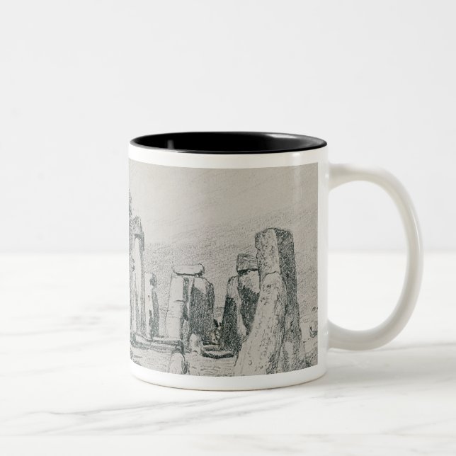 Caneca De Café Em Dois Tons John Constable | Stonehenge, Wiltshire, 1820 (Direita)
