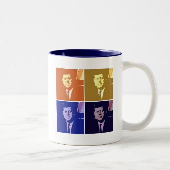 Caneca De Café Em Dois Tons John F Kennedy (Direita)