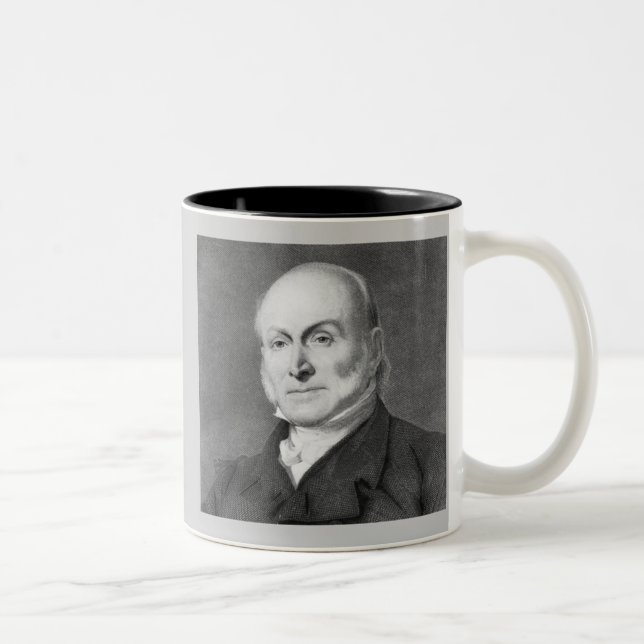 Caneca De Café Em Dois Tons John Quincy Adams (Direita)