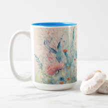 Jolie tasse de boisson en couleur papillon