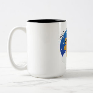 Caneca De Café Em Dois Tons Jolly Christmas Fellas