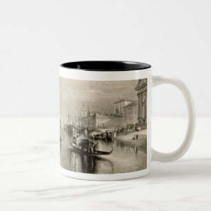 Caneca De Café Em Dois Tons Joseph Mallord William Turner   o canal grande, V
