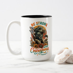 Caneca De Café Em Dois Tons Joshus 1:9