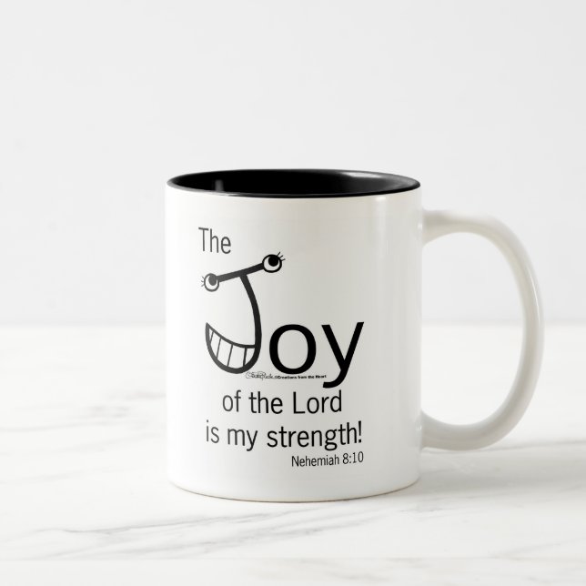 Caneca De Café Em Dois Tons JOY of the Lord (Direita)
