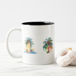 Caneca De Café Em Dois Tons Joy Tropical