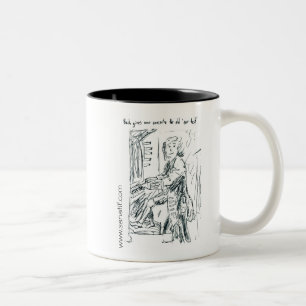 Caneca De Café Em Dois Tons JS Bach 1