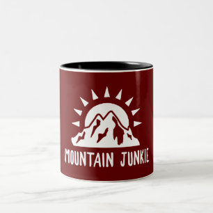 Caneca De Café Em Dois Tons Junkie de Montanha