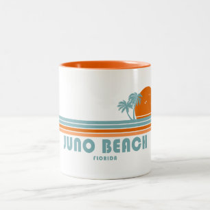 Caneca De Café Em Dois Tons Juno Beach Florida Sun Palm Trees
