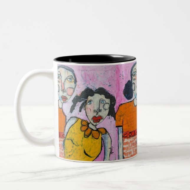 Caneca De Café Em Dois Tons Juntos: 11oz Mug (Esquerda)