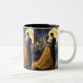Caneca De Café Em Dois Tons "Juntos para sempre: Conjunto de Mug de Café do Ca