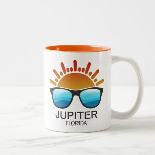 Caneca De Café Em Dois Tons Jupiter Florida Sunvidles