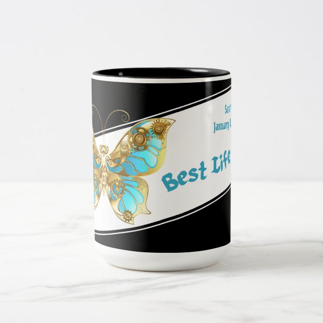 Caneca De Café Em Dois Tons JW Personalizado Baptism Keepsasaet Gift Coffee Mu (Centro)