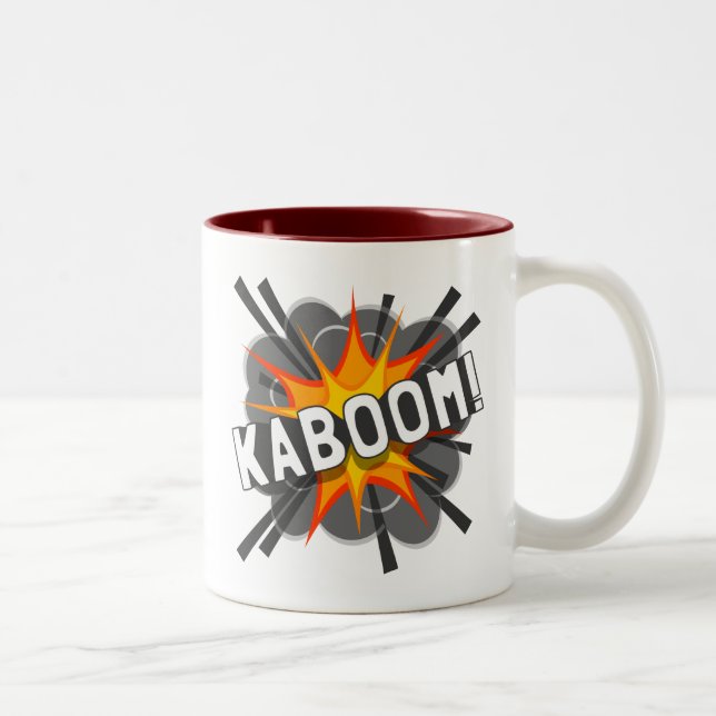 CANECA DE CAFÉ EM DOIS TONS KABOOM! (Direita)