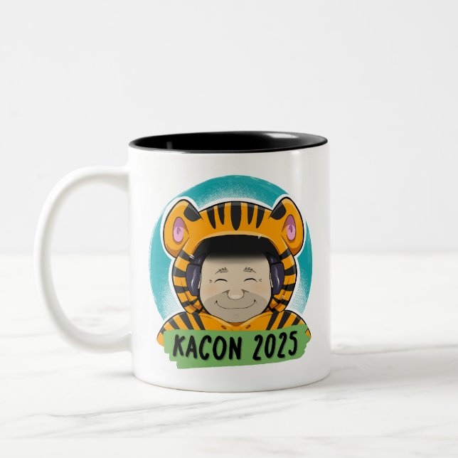 Caneca De Café Em Dois Tons KACON 2025 Camisa oficial (Esquerda)