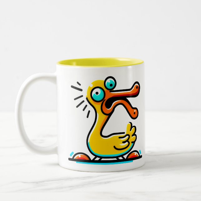 Caneca De Café Em Dois Tons Kaffee mit Ente (Esquerda)