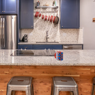 Caneca De Café Em Dois Tons Kaléidoscope peinture à l’huile multicolore