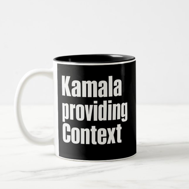 Caneca De Café Em Dois Tons Kamala Brat Verde Lima Fornecendo Contexto (Esquerda)