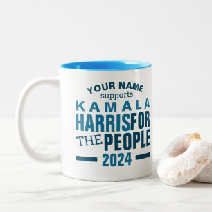 Caneca De Café Em Dois Tons Kamala Harris 2024 Para A Campanha De Votação Pess
