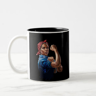 Caneca De Café Em Dois Tons Kamala Harris 2024 Rosie The Riveter Chilless Cat