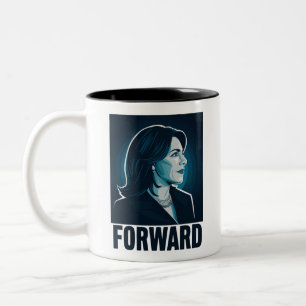 Caneca De Café Em Dois Tons Kamala Harris Avante Eleição Presidencial 2024