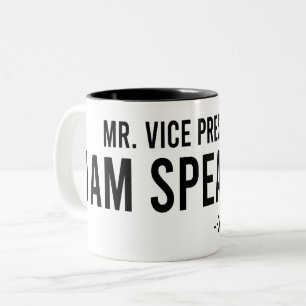 Caneca De Café Em Dois Tons Kamala Harris, Senhor Vice-Presidente, intervenho