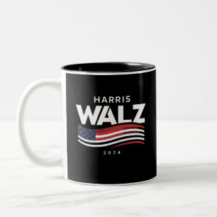 Caneca De Café Em Dois Tons Kamala Harris Tim Walz Walz 2024 Eleição
