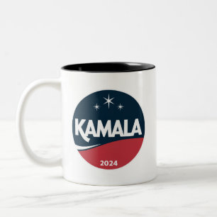 Caneca De Café Em Dois Tons Kamala Harris Vintage 2024 Para Presidente Eleição